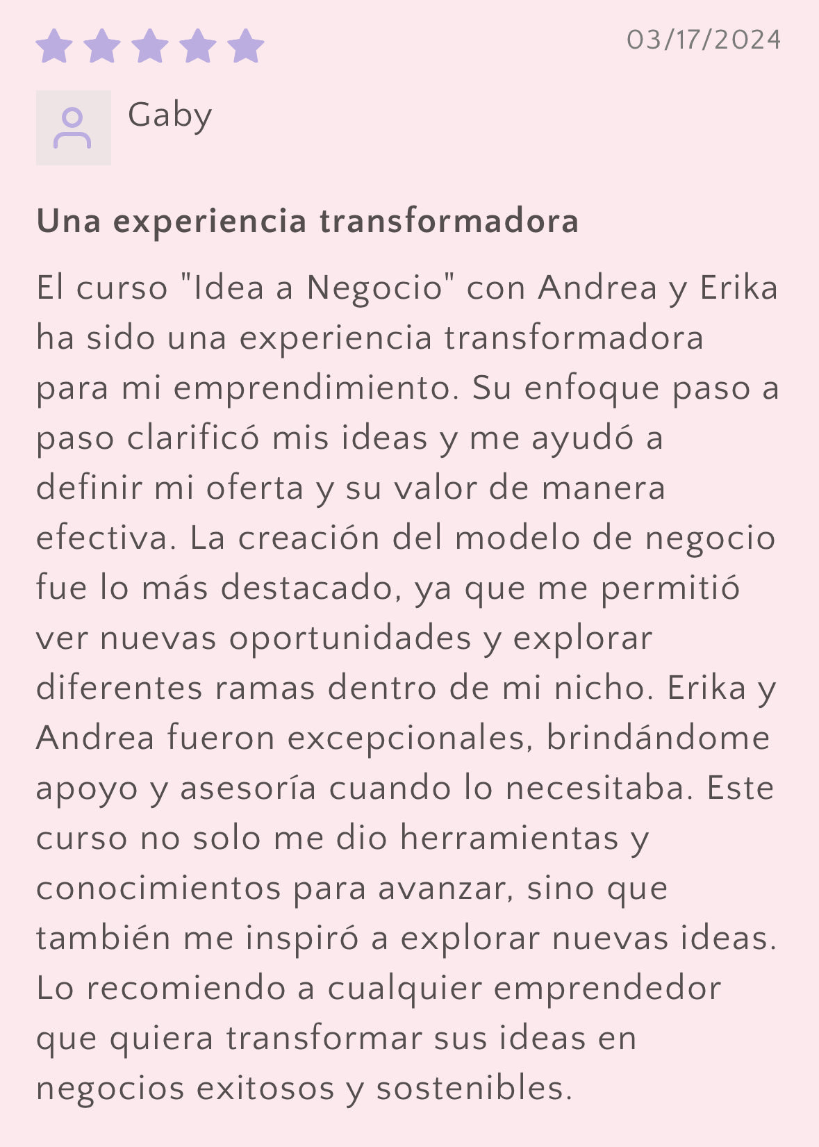 De Idea a Negocio: Curso en Línea + Guía Digital + Mentoría Grupal