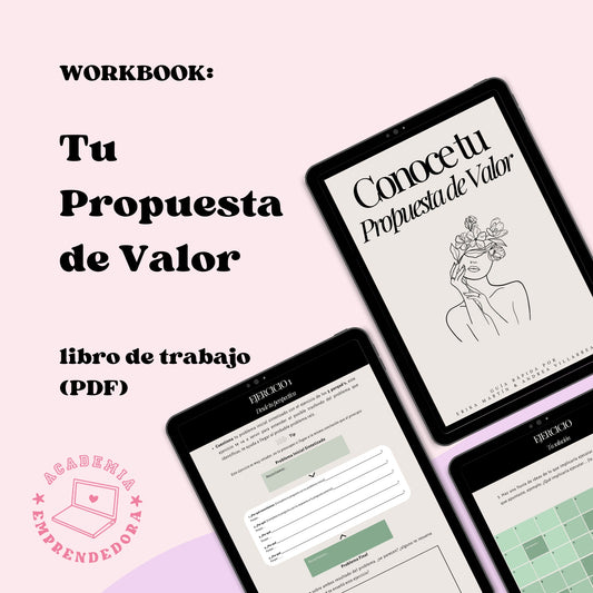 Workbook: Tu Propuesta de Valor | Libro de Trabajo Digital (PDF)