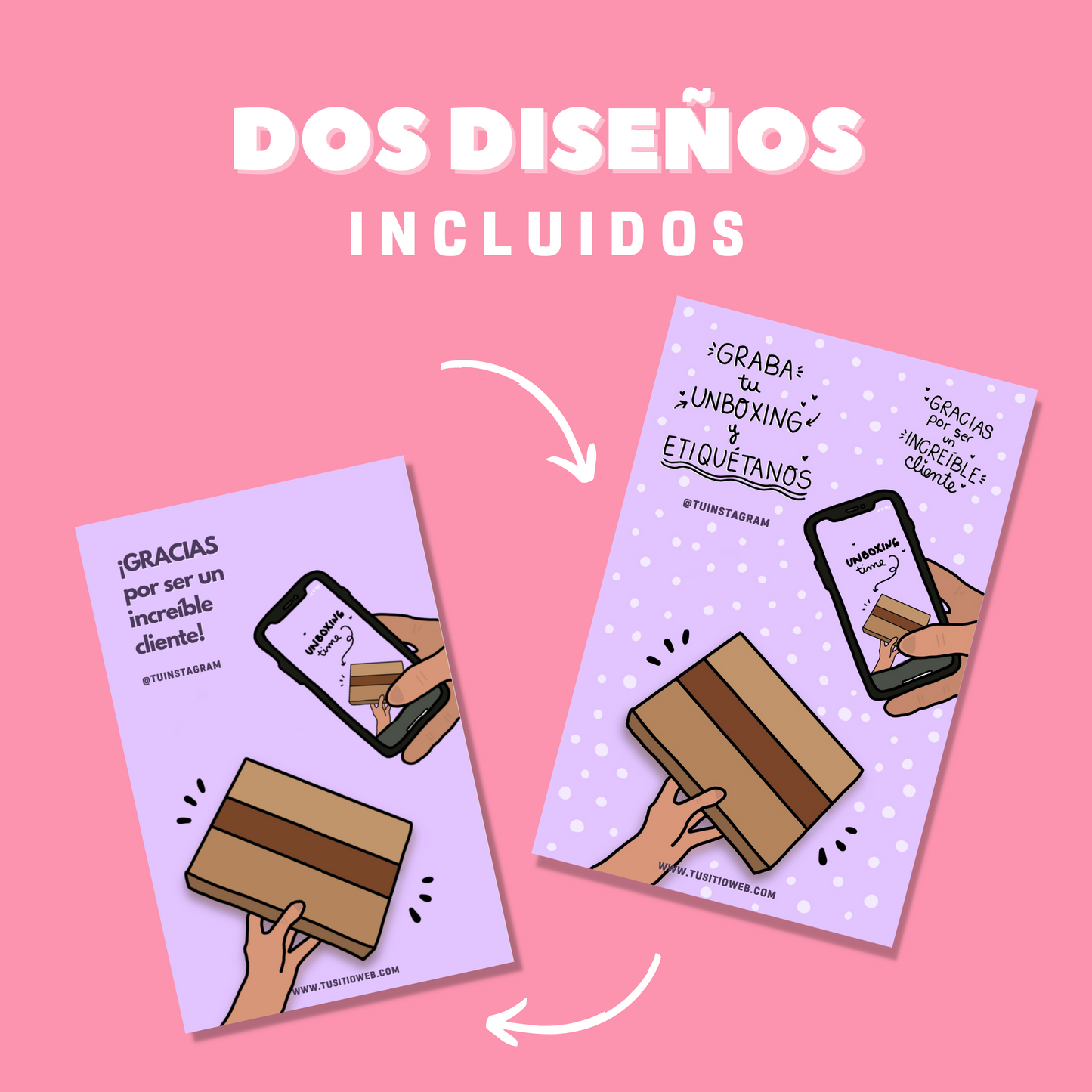 UNBOXING CARD - Plantilla Digital